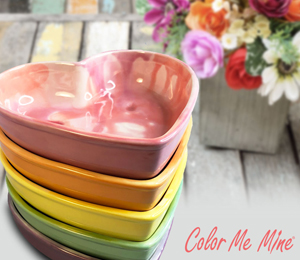 Lexington Color Me Mine Candy Heart Bowls