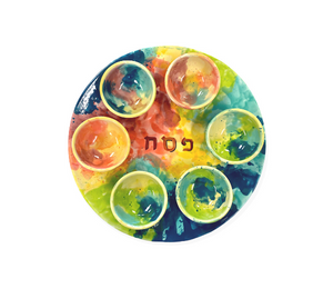 Lexington Color Me Mine Watercolor Seder Plate