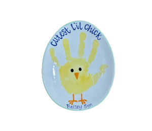 Lexington Color Me Mine Little Chick Egg Plate